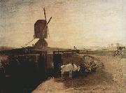 Joseph Mallord William Turner, Grand Junction Canal at Southall Mill Windmill and Lock (mk31)